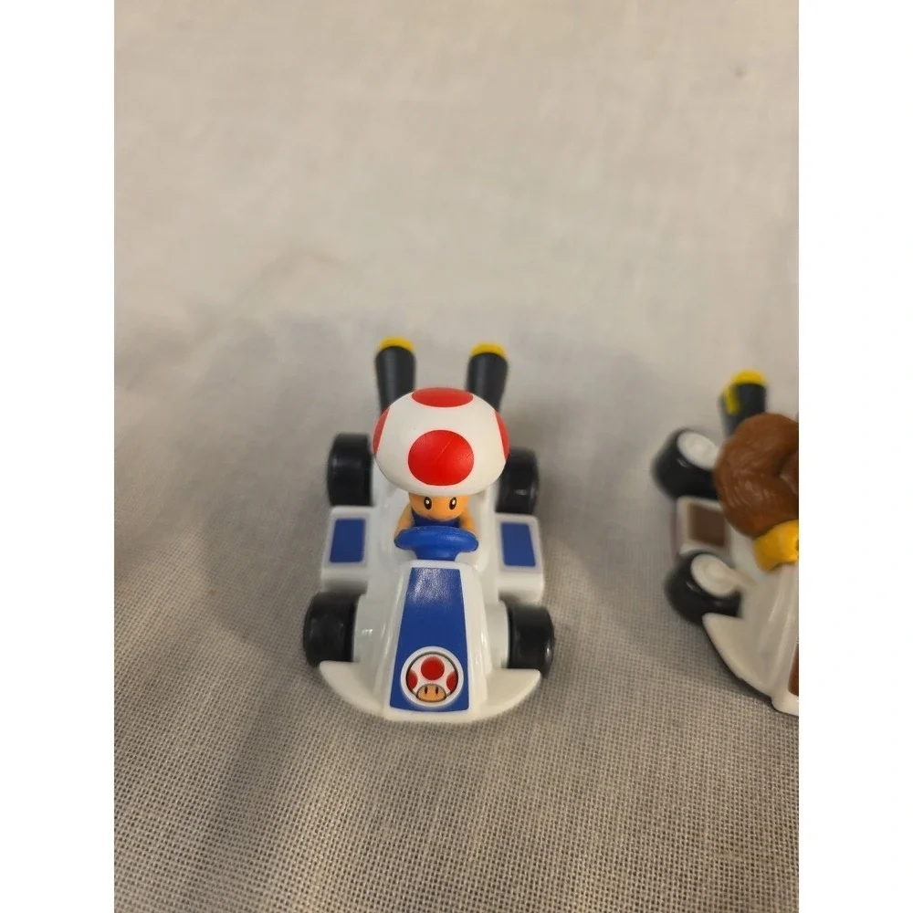 Nintendo Mario Kart 64 Toy Figures Lot Toad Donkey Kong Princess Peach Bowser